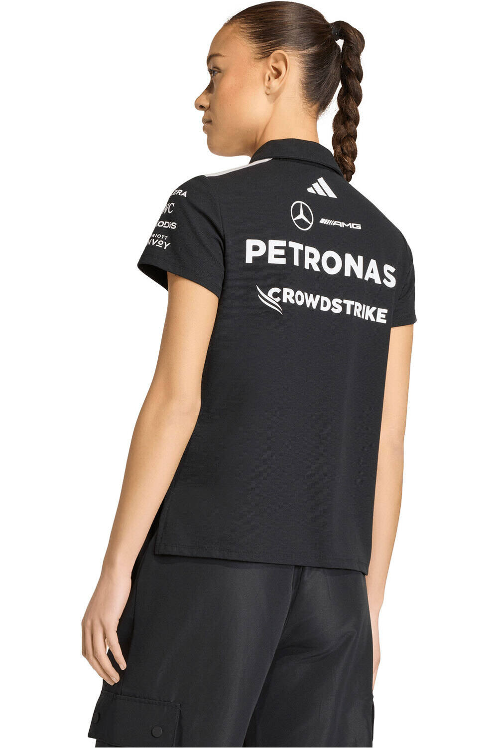 adidas polo manga corta mujer MERCEDES-AMG PETRONAS F1 POLO vista trasera