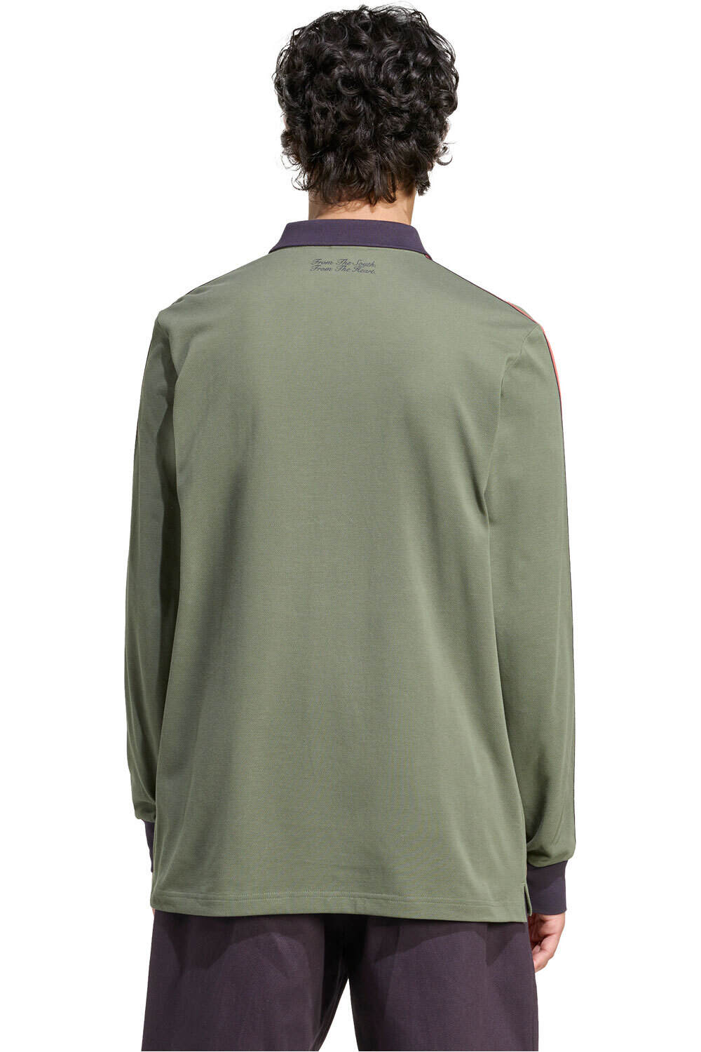 adidas polo manga larga hombre FCB ICON POLO vista trasera