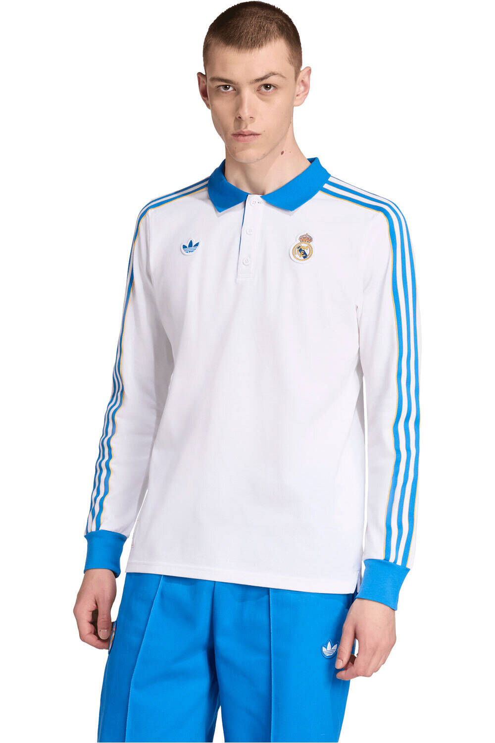 adidas polo manga larga hombre REAL ICON POLO vista frontal