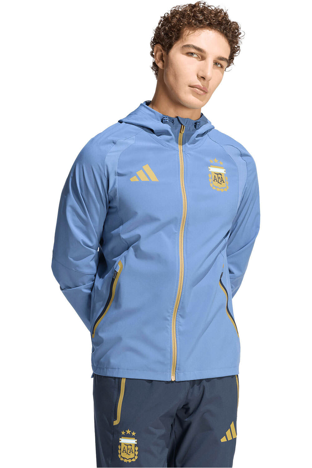 adidas sudadera entrenamiento fútbol ARGENTINA 26 TT FZ WB vista frontal