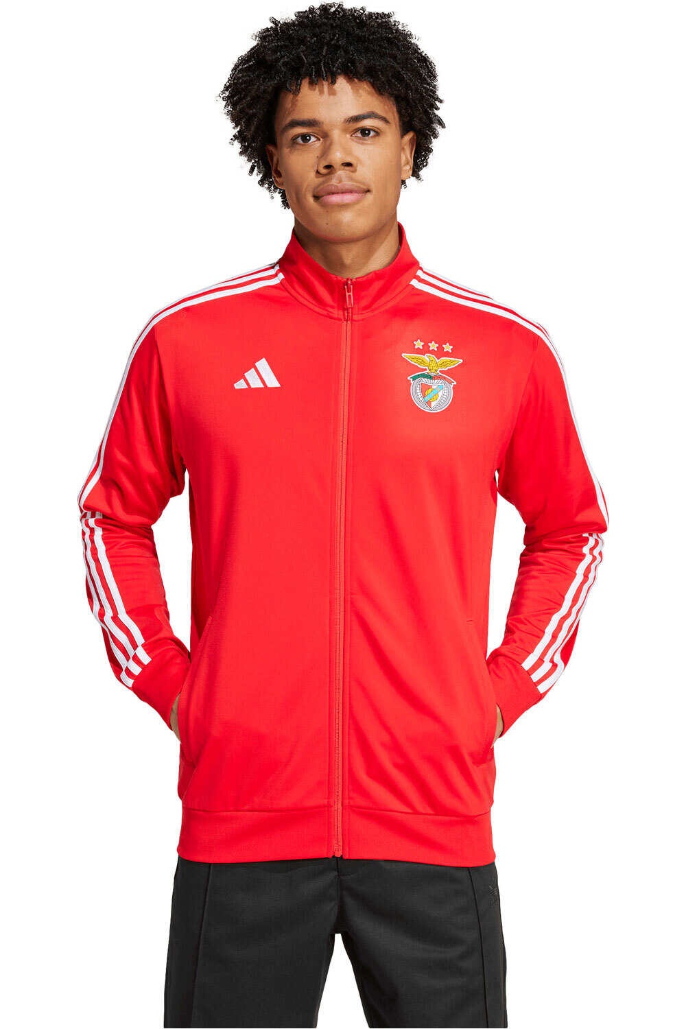 adidas sudadera entrenamiento fútbol BENFICA LISBOA DNA TRACK vista frontal