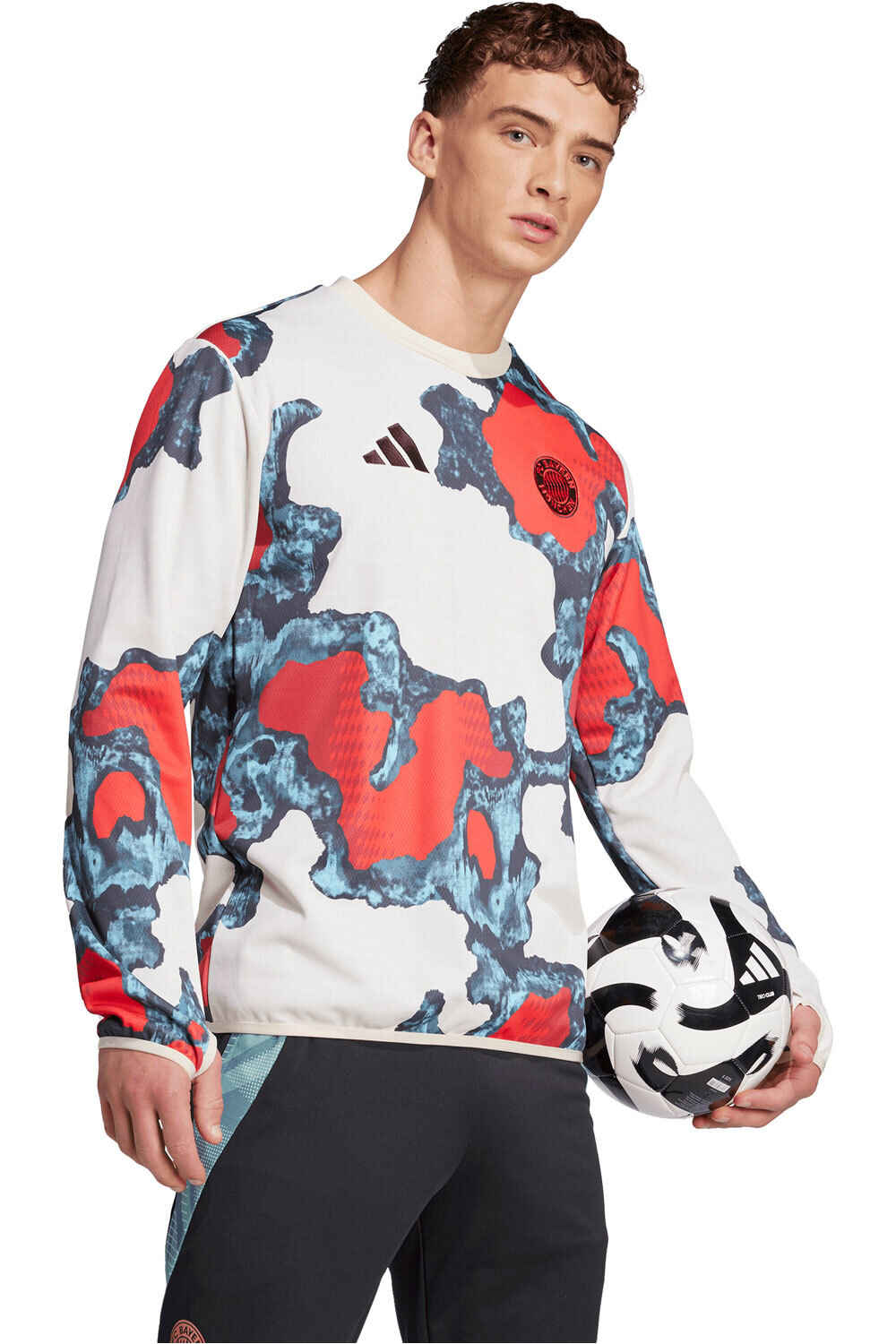 adidas sudadera entrenamiento fútbol B.MUNICH 25 PRE WTP vista detalle