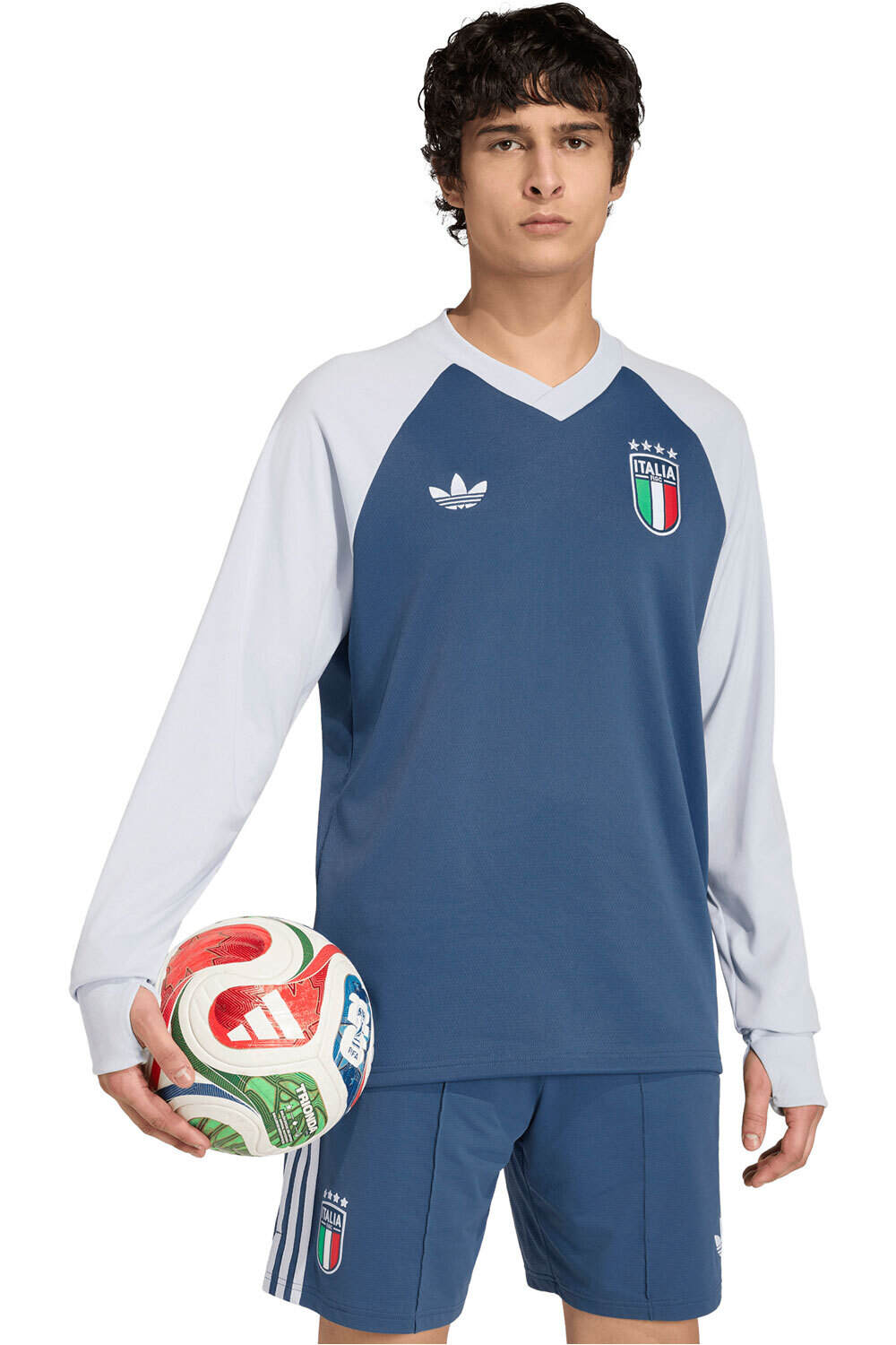 adidas sudadera entrenamiento fútbol CALENTAMIENTO ITALIA 26 2 EQUIPACIN vista frontal