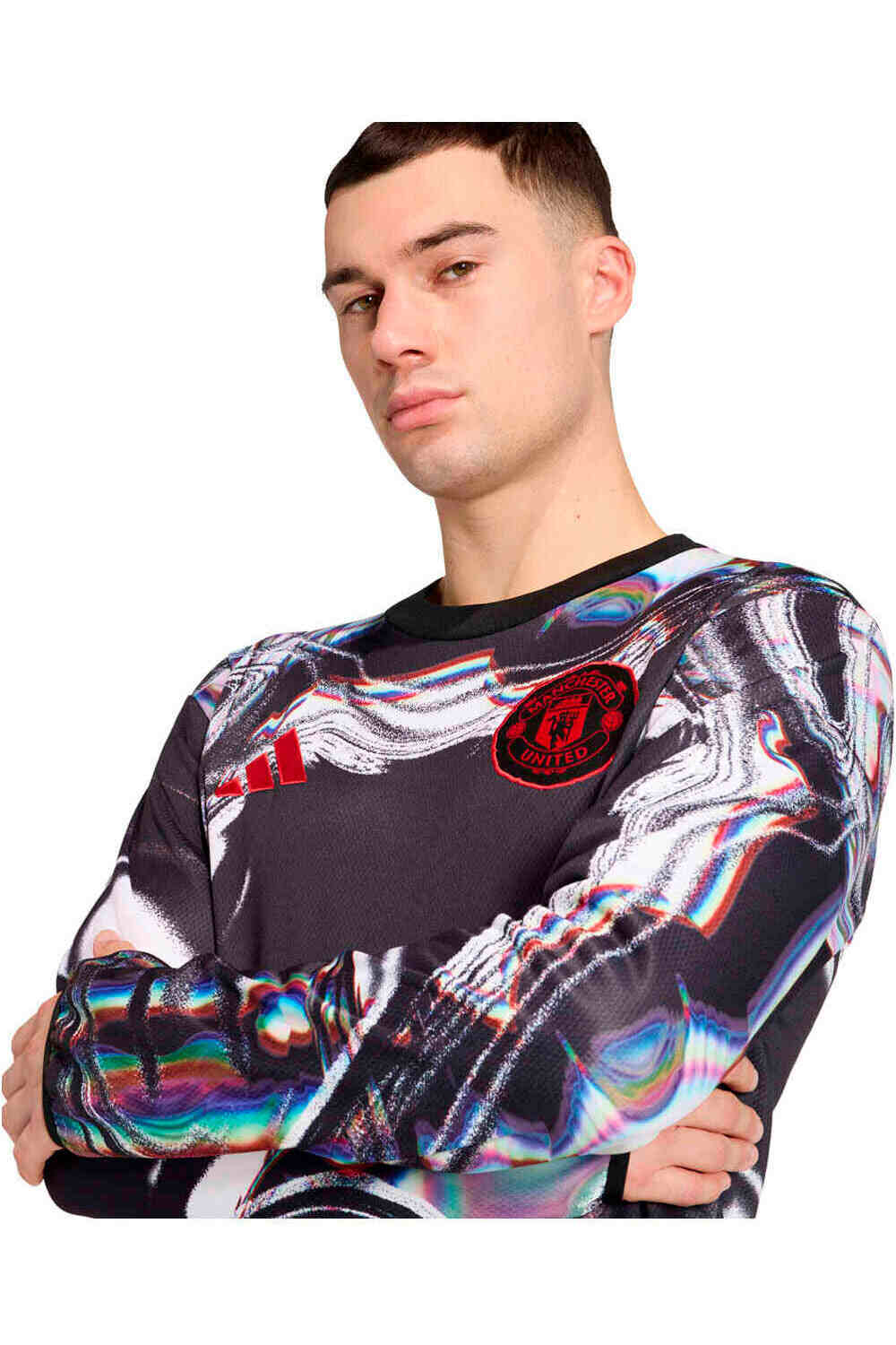 adidas sudadera entrenamiento fútbol CALENTAMIENTO MANCHESTER U 25/26 vista detalle