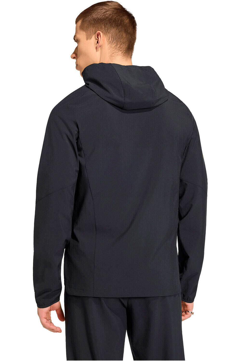 adidas sudadera entrenamiento fútbol CORTAVIENTOS REAL MADRID TRAVEL vista trasera