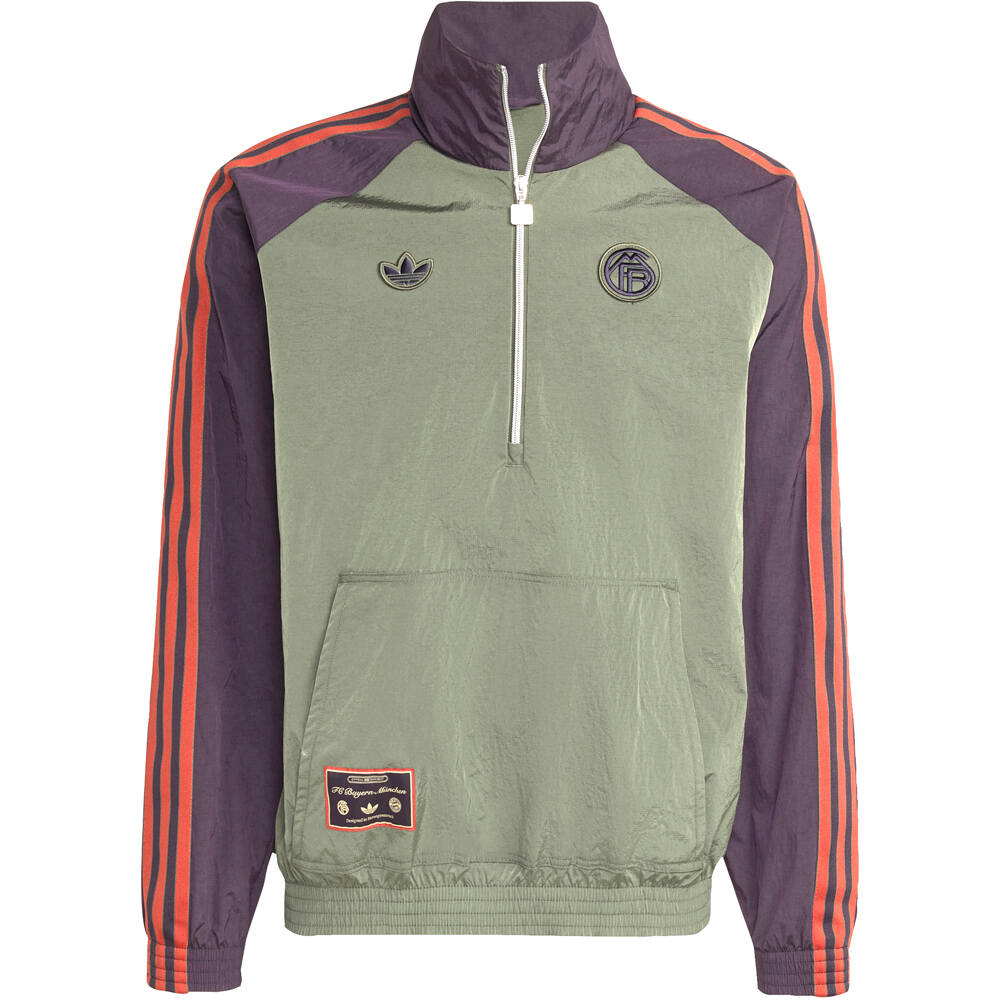 adidas sudadera entrenamiento fútbol FC BAYERN TERRACE ICONS HALF-ZIP vista detalle