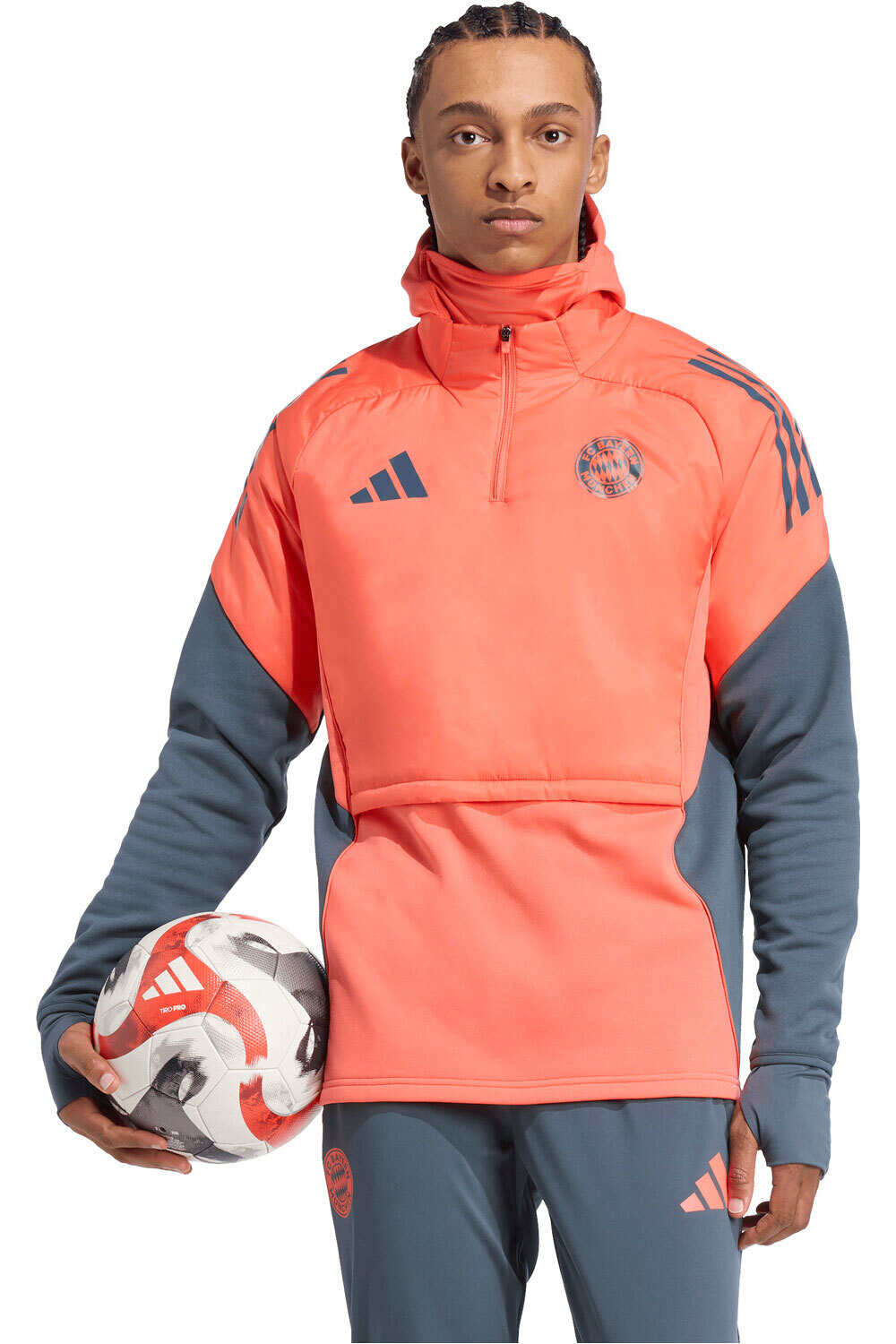 adidas sudadera entrenamiento fútbol FC BAYERN TIRO 25 vista frontal