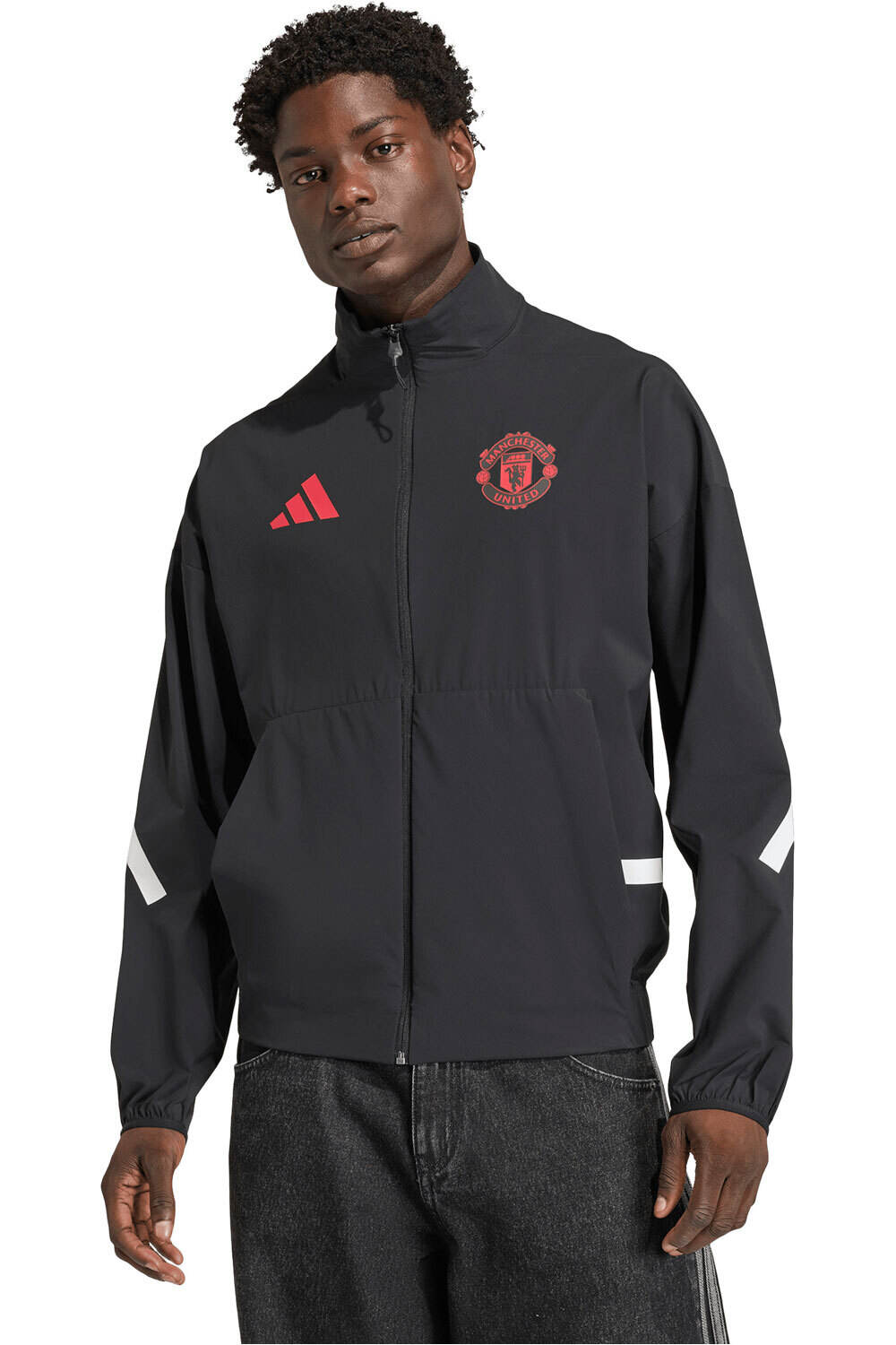 adidas sudadera entrenamiento fútbol HIMNO MANCHESTER UNITED Z.N.E. vista frontal