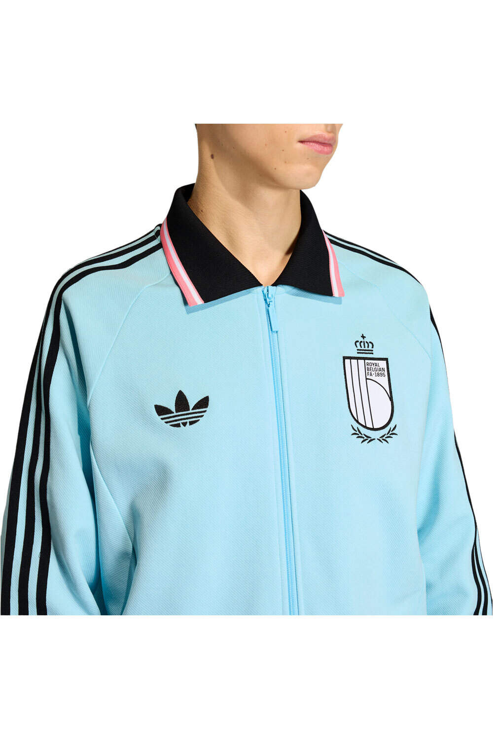 adidas sudadera entrenamiento fútbol HIMNO SEGUNDA EQUIPACION BELGICA vista detalle