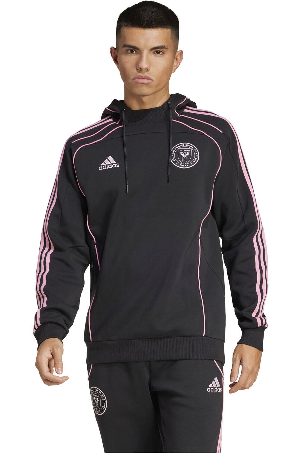 adidas sudadera entrenamiento fútbol INTER MIAMI 25 TRV HOODY vista frontal
