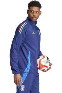 adidas sudadera entrenamiento fútbol ITALIA 25 PRE JKT vista detalle