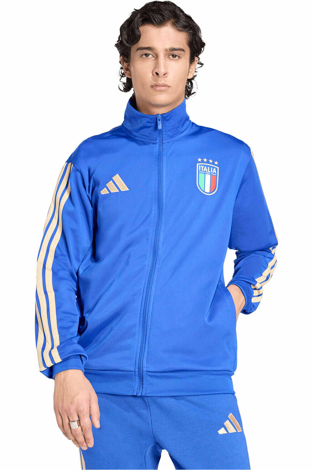 adidas sudadera entrenamiento fútbol ITALIA 26 DNA TT AZ vista frontal