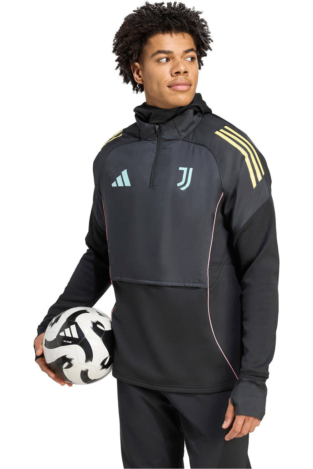 adidas sudadera entrenamiento fútbol JUVENTUS 26 WIN TOP vista frontal