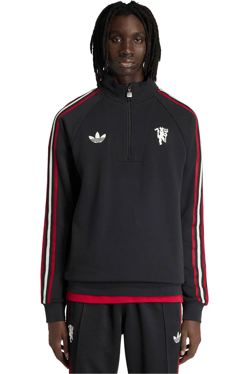 adidas sudadera entrenamiento fútbol MANCHESTER U ORIGINALS vista frontal