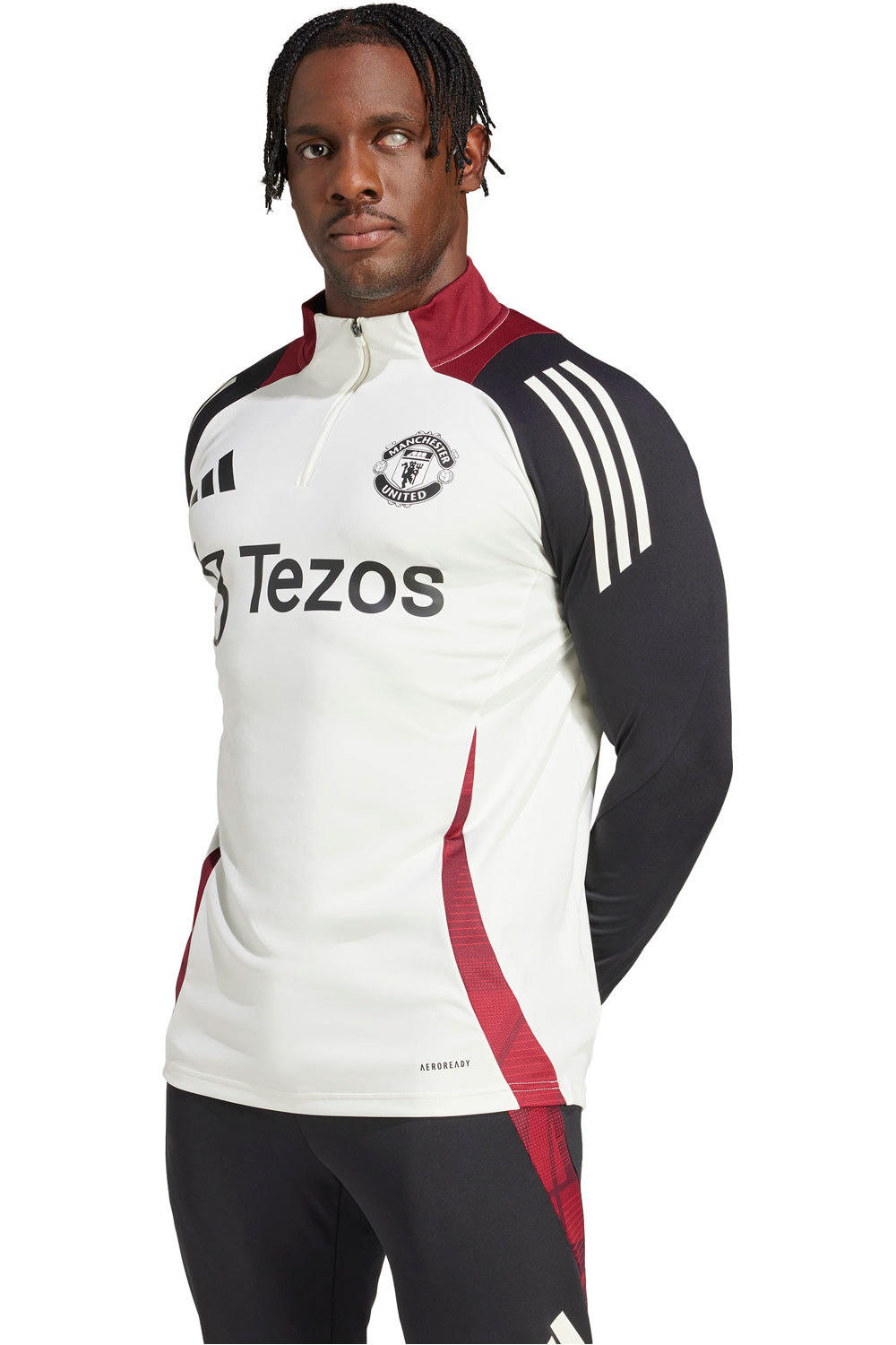 adidas sudadera entrenamiento fútbol Manchester United Tiro 24 vista frontal