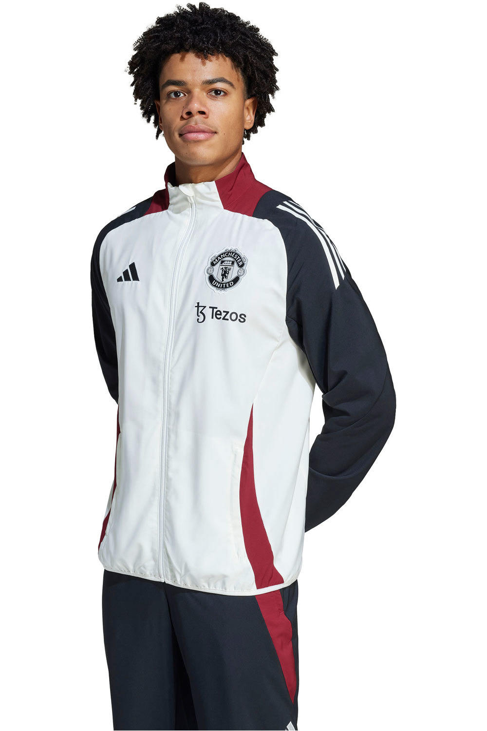 adidas sudadera entrenamiento fútbol Manchester United Tiro 24 vista frontal
