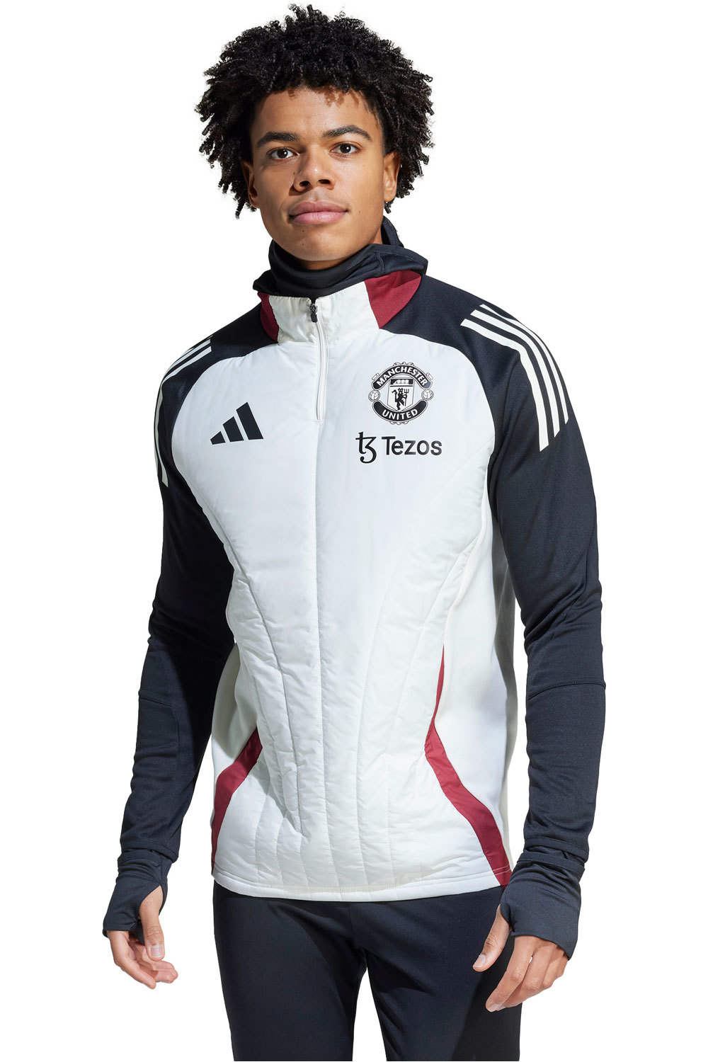 adidas sudadera entrenamiento fútbol Manchester United Tiro 24 Winterized vista frontal