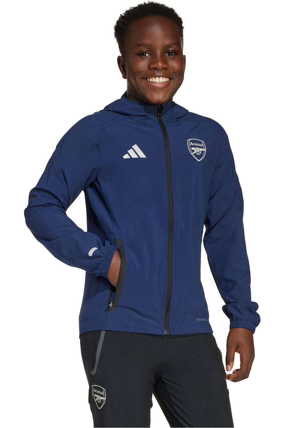 adidas sudadera entrenamiento fútbol niño ARSENAL 26 C VT J Y vista frontal