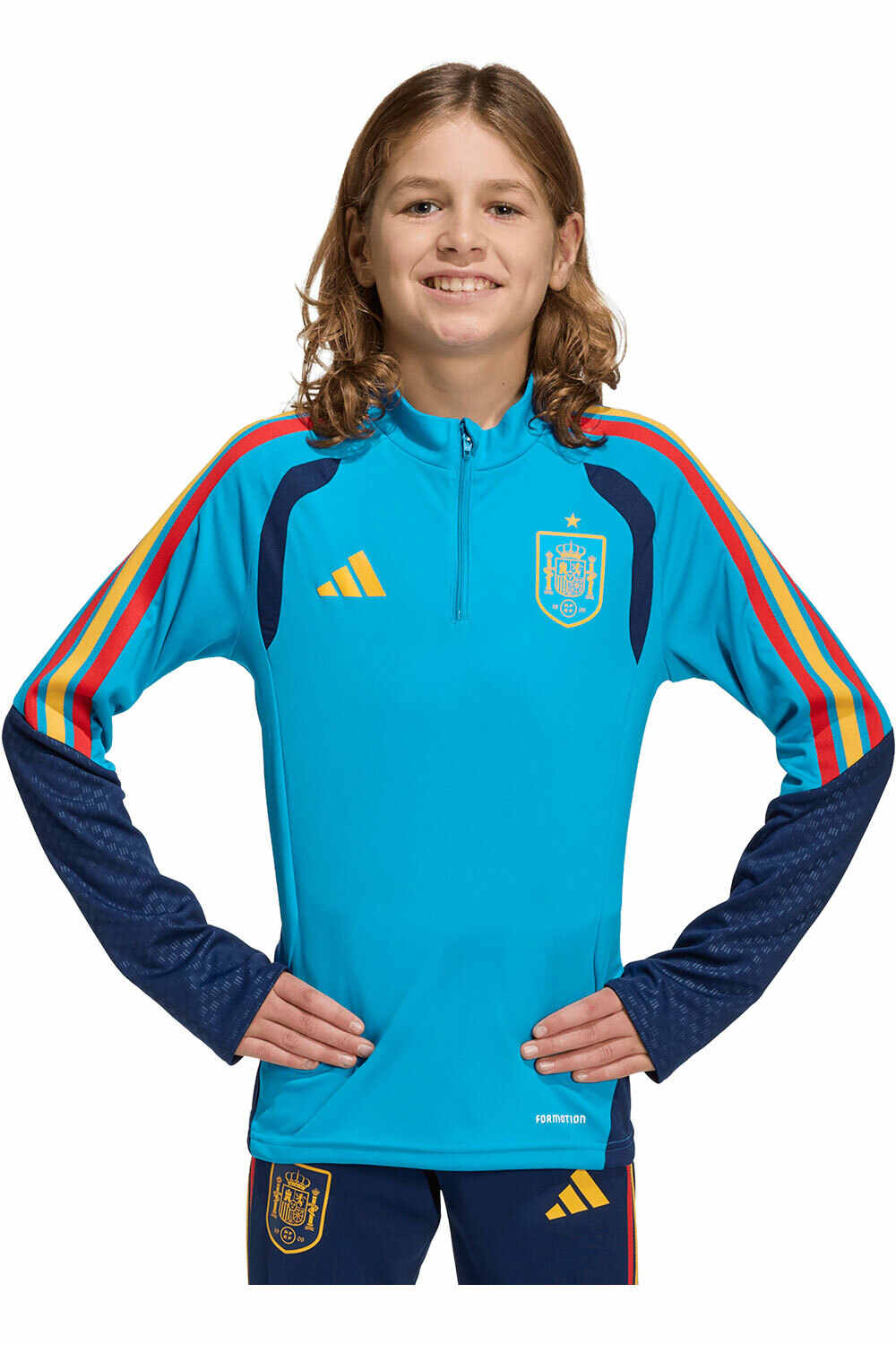 adidas sudadera entrenamiento fútbol niño ENTRENAMIENTO ESPAA 26 TIRO vista frontal