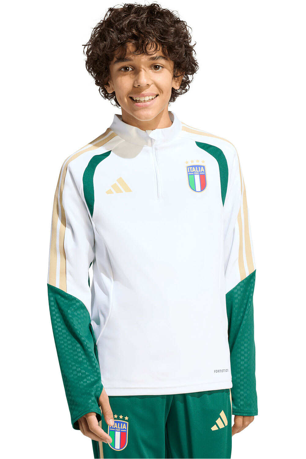 adidas sudadera entrenamiento fútbol niño ENTRENAMIENTO ITALIA 26 TIRO vista frontal