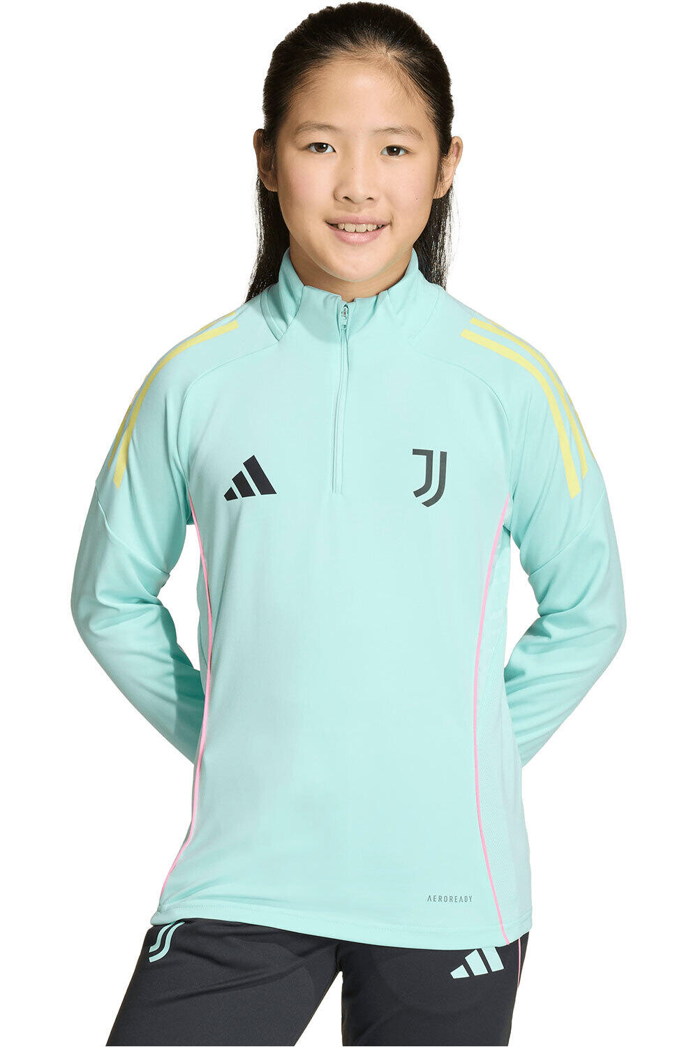 adidas sudadera entrenamiento fútbol niño ENTRENAMIENTO JUVENTUS TIRO 25 COMPET vista frontal