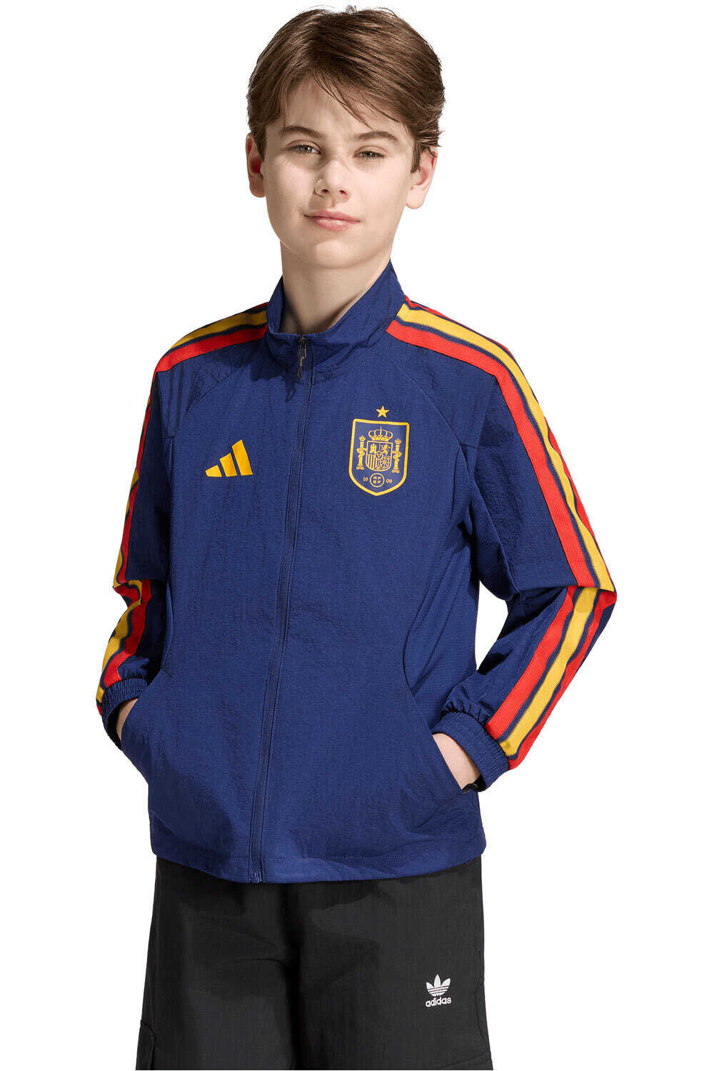adidas sudadera entrenamiento fútbol niño ESPAA 26 H AN JK Y vista frontal