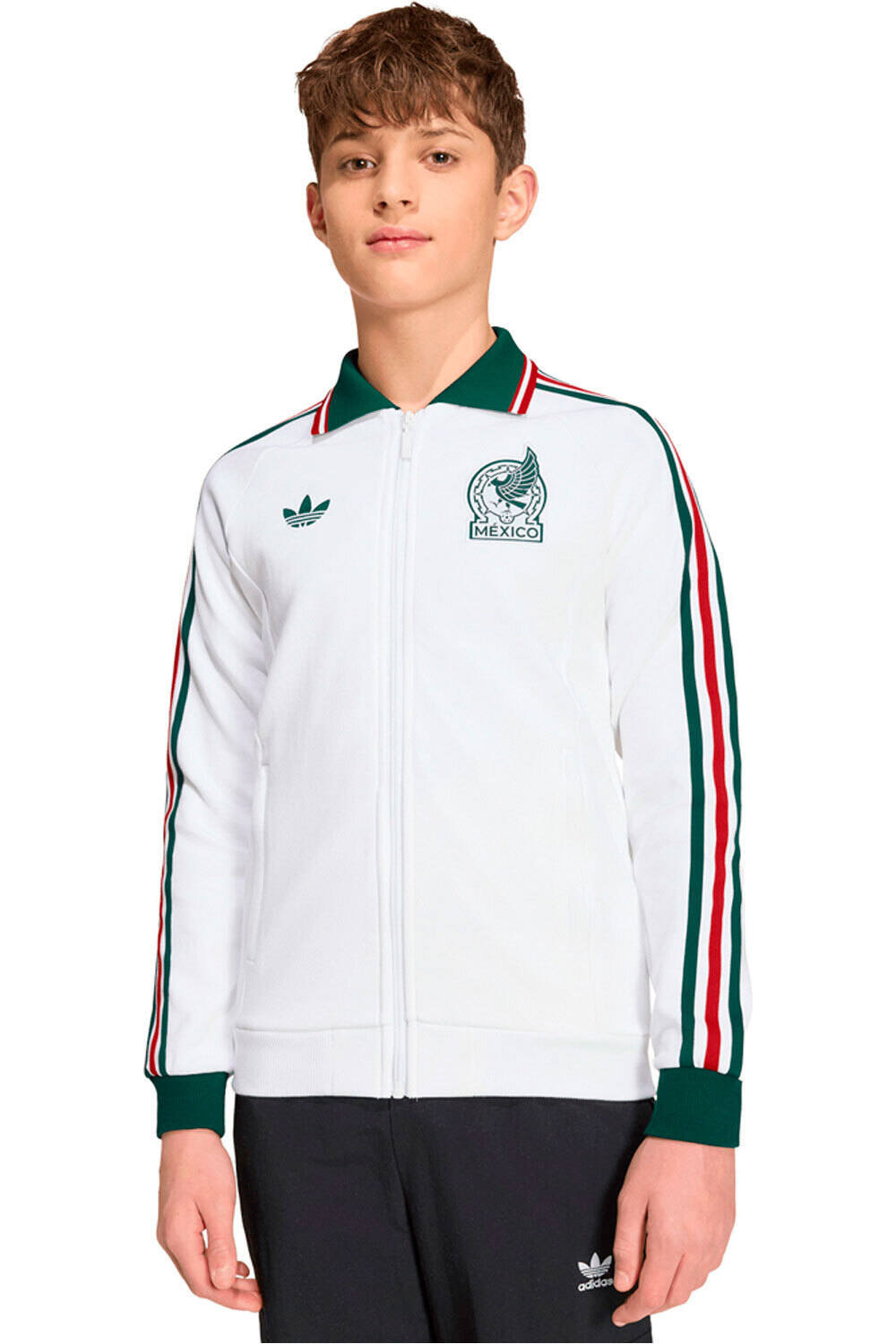 adidas sudadera entrenamiento fútbol niño FMF A OG JK Y vista frontal