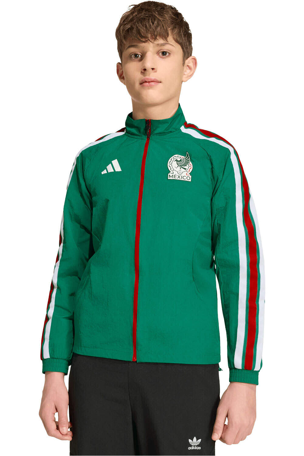 adidas sudadera entrenamiento fútbol niño HIMNO DE LOCAL DE MXICO vista frontal