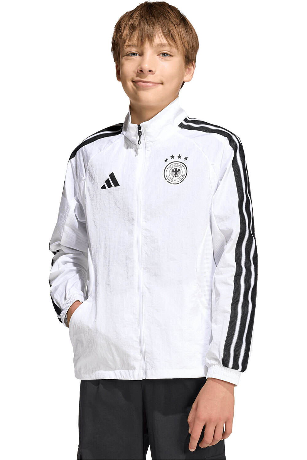 adidas sudadera entrenamiento fútbol niño HIMNO LOCAL ALEMANIA vista frontal