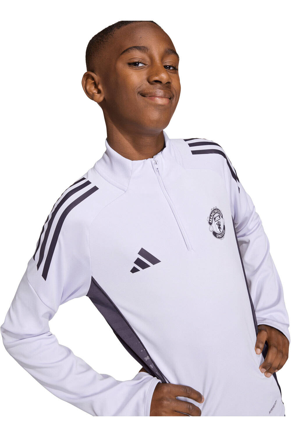 adidas sudadera entrenamiento fútbol niño MANCHESTER U TIRO 25 COMPET vista detalle