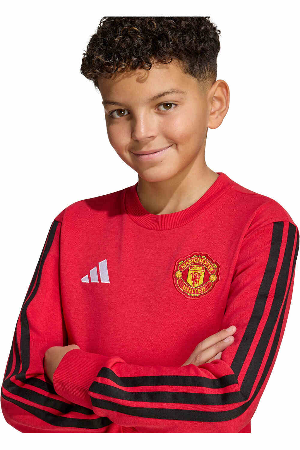 adidas sudadera entrenamiento fútbol niño MANCHESTER UNITED NIOS vista detalle