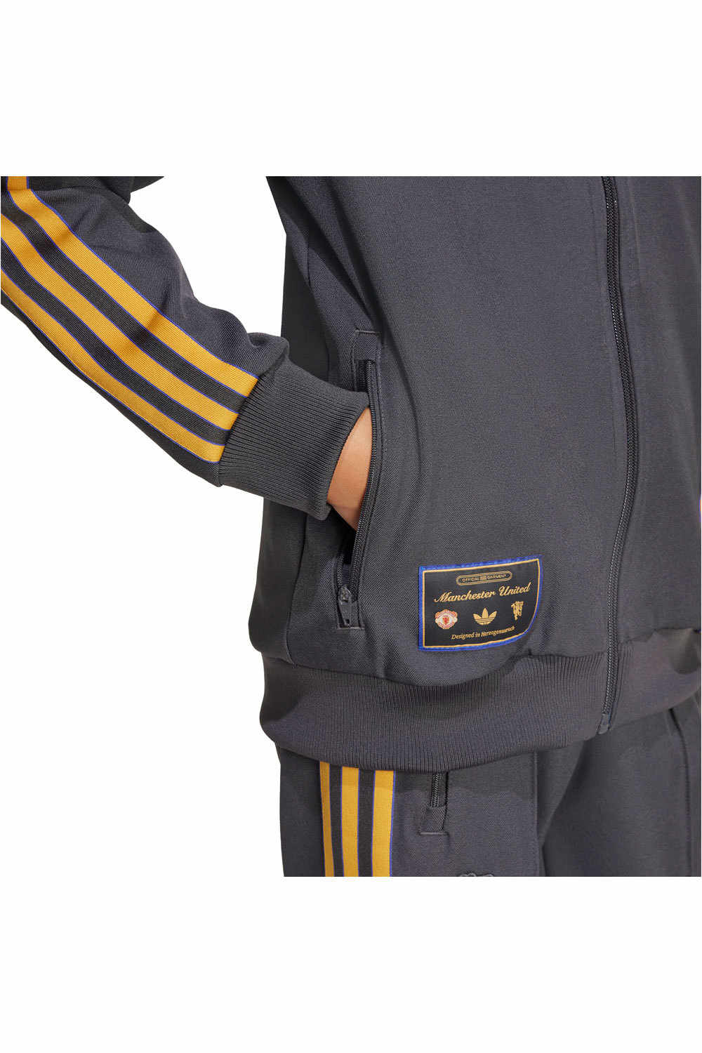 adidas sudadera entrenamiento fútbol niño MANCHESTER UNITED TERRACE ICONS vista detalle