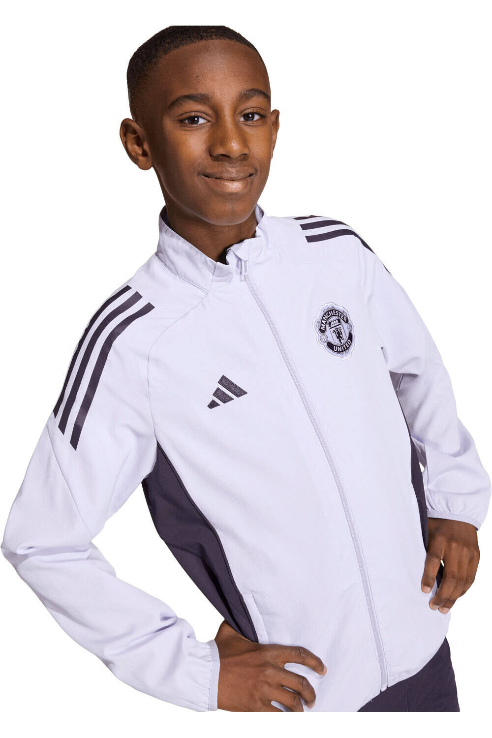 adidas sudadera entrenamiento fútbol niño MANCHESTER UNITED TIRO 25 COMPETITION vista detalle