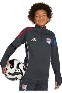 adidas sudadera entrenamiento fútbol niño OLYMPIQUE DE LYON TIRO25 vista detalle