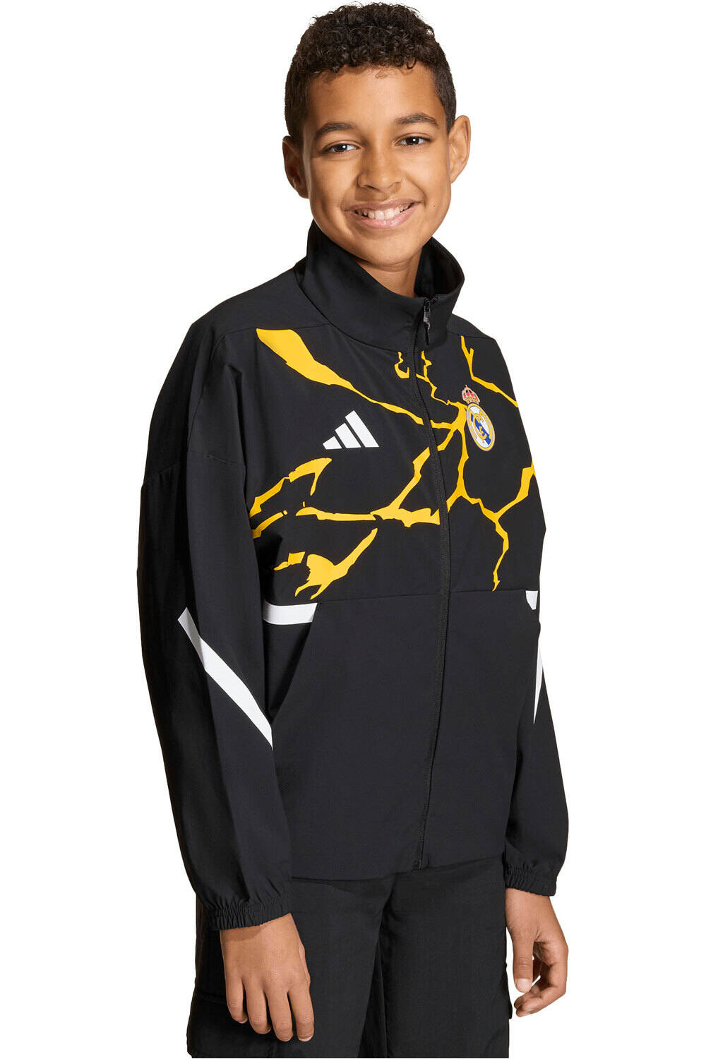 adidas sudadera entrenamiento fútbol niño REAL MADRID AVENGERS Z.N.E. ANTHEM vista frontal