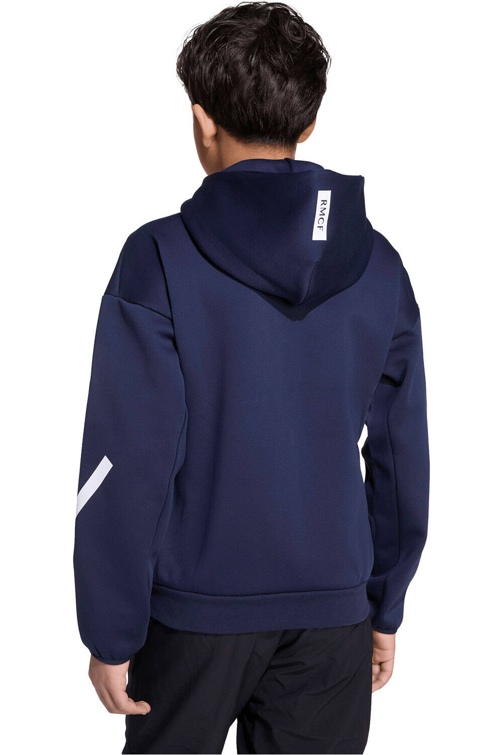 adidas sudadera entrenamiento fútbol niño REAL MADRID Z.N.E. ANTHEM vista trasera