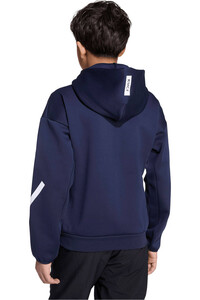 adidas sudadera entrenamiento fútbol niño REAL MADRID Z.N.E. ANTHEM vista trasera