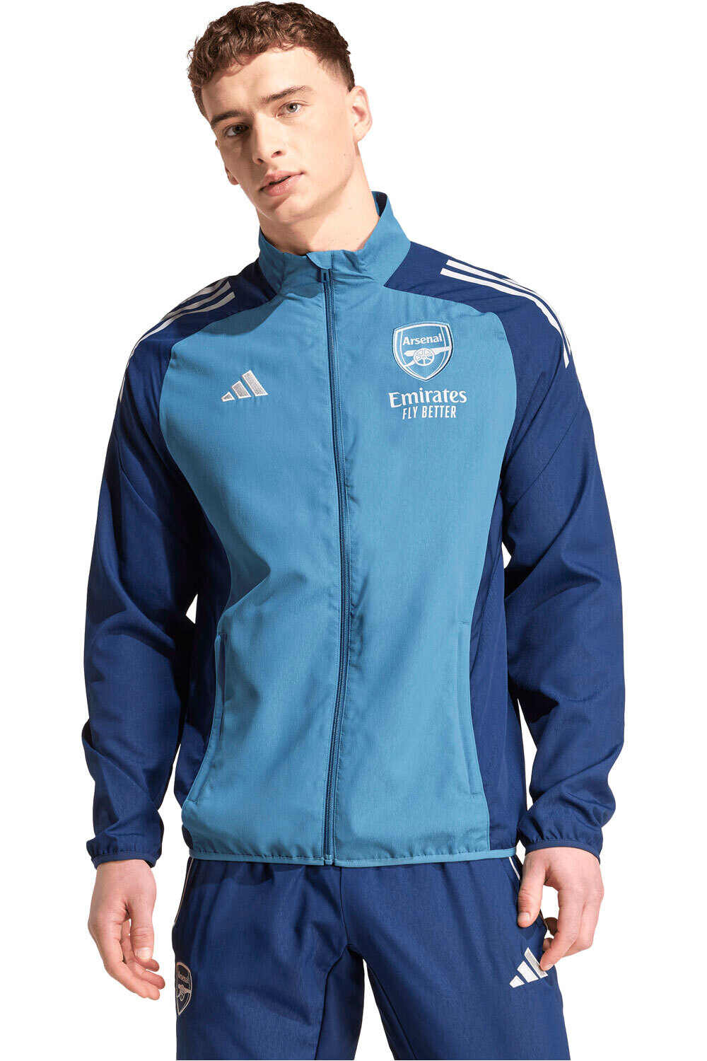 adidas sudadera entrenamiento fútbol PRESENTACIN ARSENAL TIRO 25 COMPET vista frontal