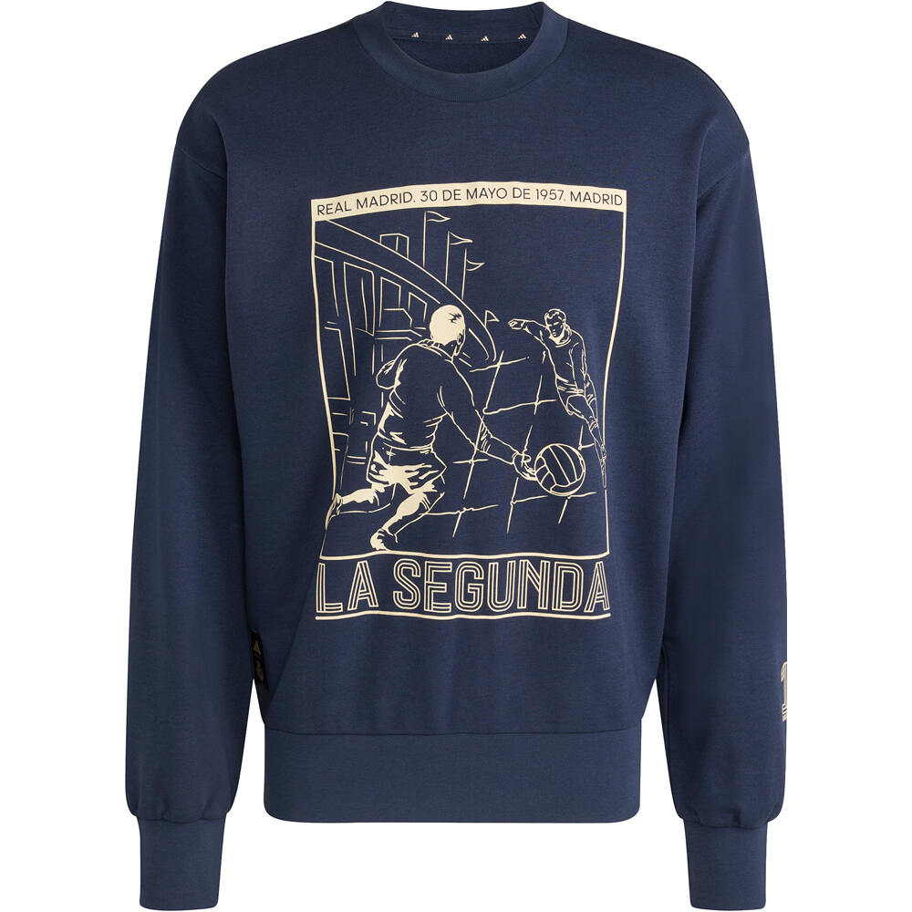 adidas sudadera entrenamiento fútbol REAL MADRID HERITAGE CREW 05