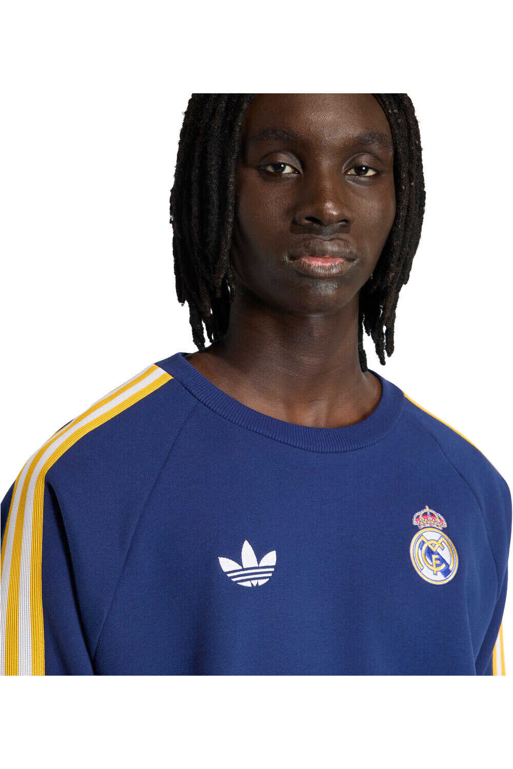 adidas sudadera entrenamiento fútbol REAL MADRID ORIGINALS CREW vista detalle