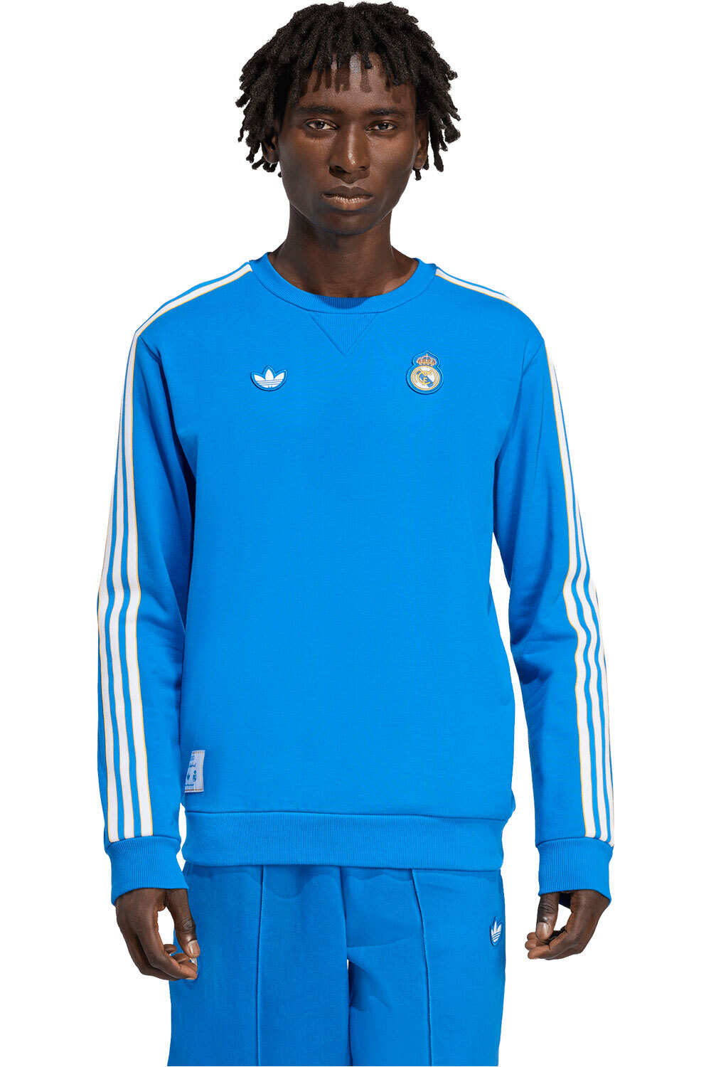 adidas sudadera entrenamiento fútbol REAL MADRID TERRACE ICONS vista frontal