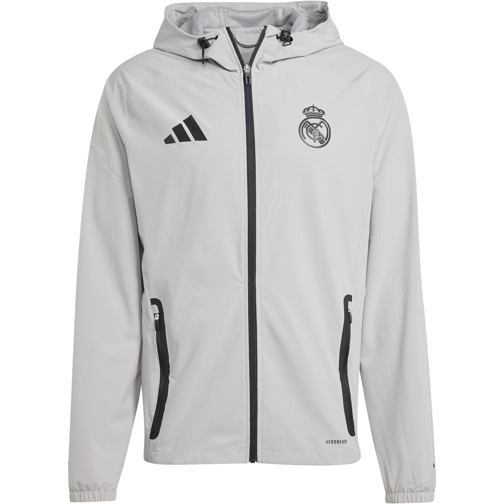 adidas sudadera entrenamiento fútbol REAL MADRID TIRO 25 VIS TECH TRAVEL 05