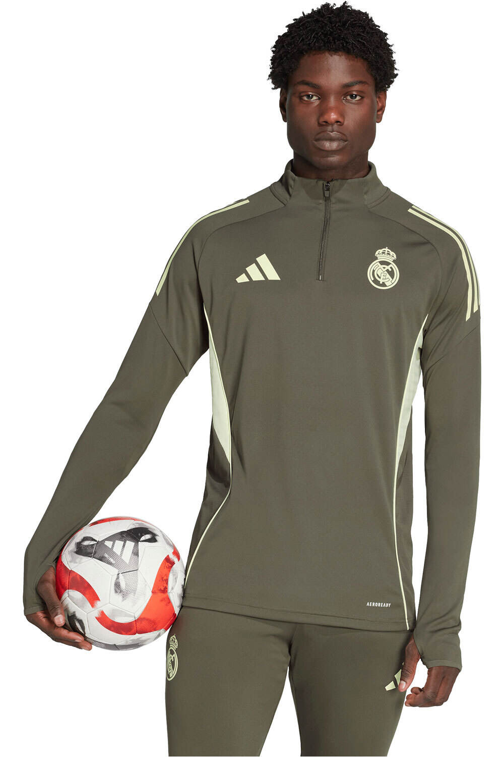 adidas sudadera entrenamiento fútbol REAL MADRID TIRO25 COMPETITION vista frontal
