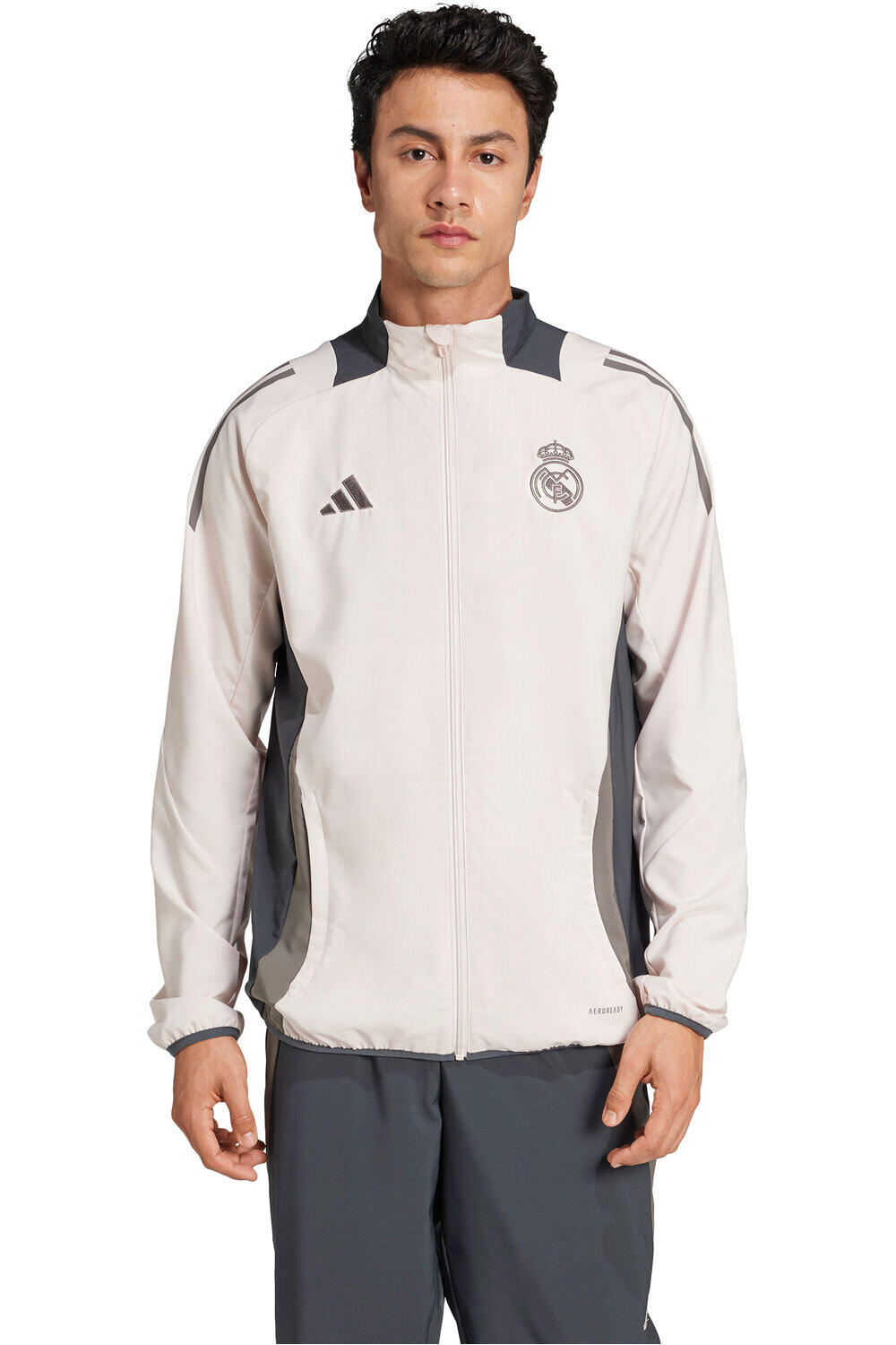 adidas sudadera entrenamiento fútbol R.MADRID 25 EU PRE JKT vista frontal