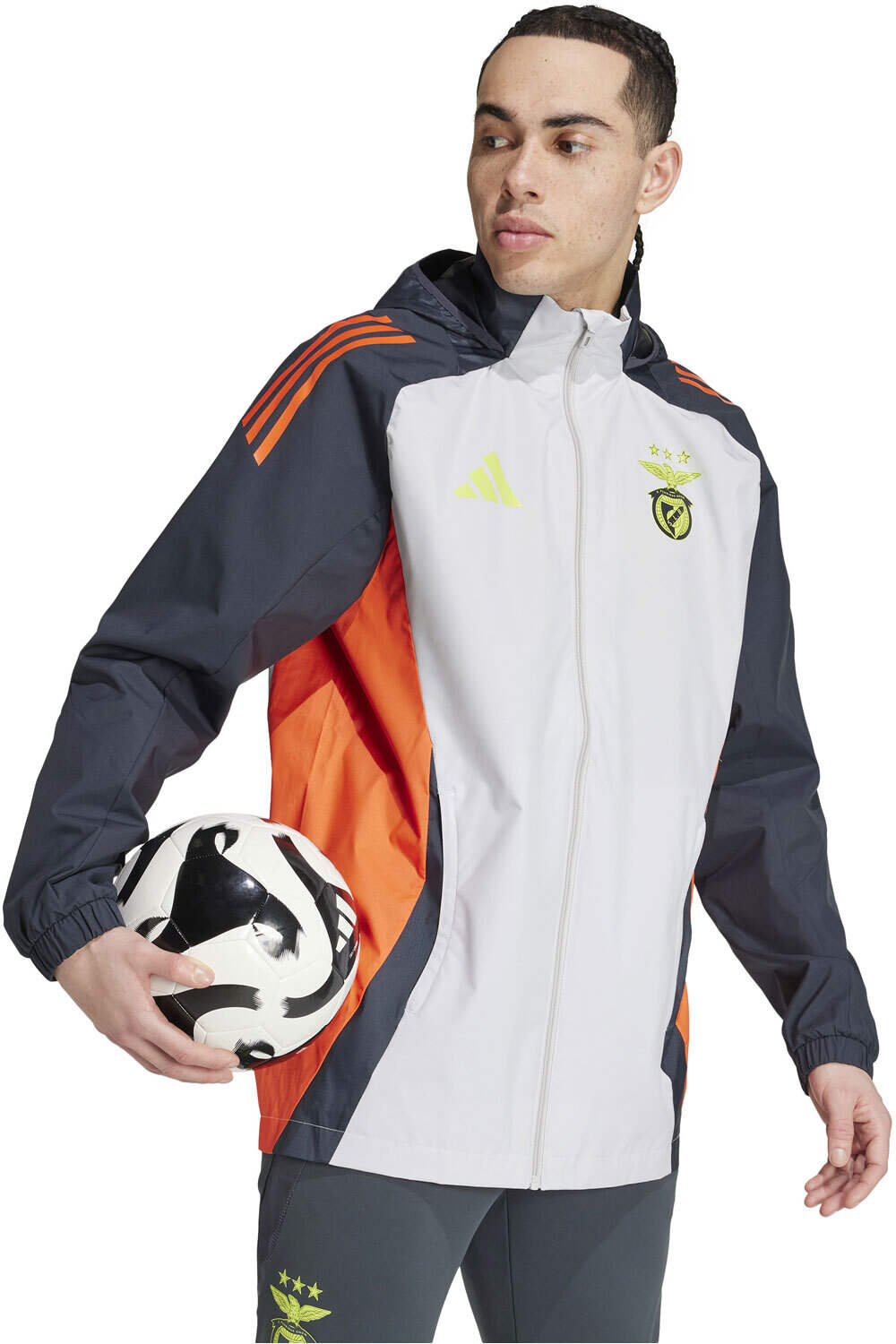 adidas sudadera entrenamiento fútbol SLB AW JKT vista detalle