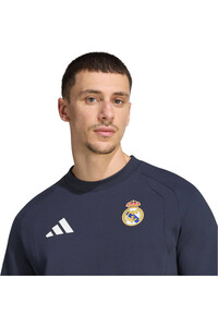 adidas sudadera entrenamiento fútbol Sudadera Tiro Travel Crew Real Madrid vista detalle