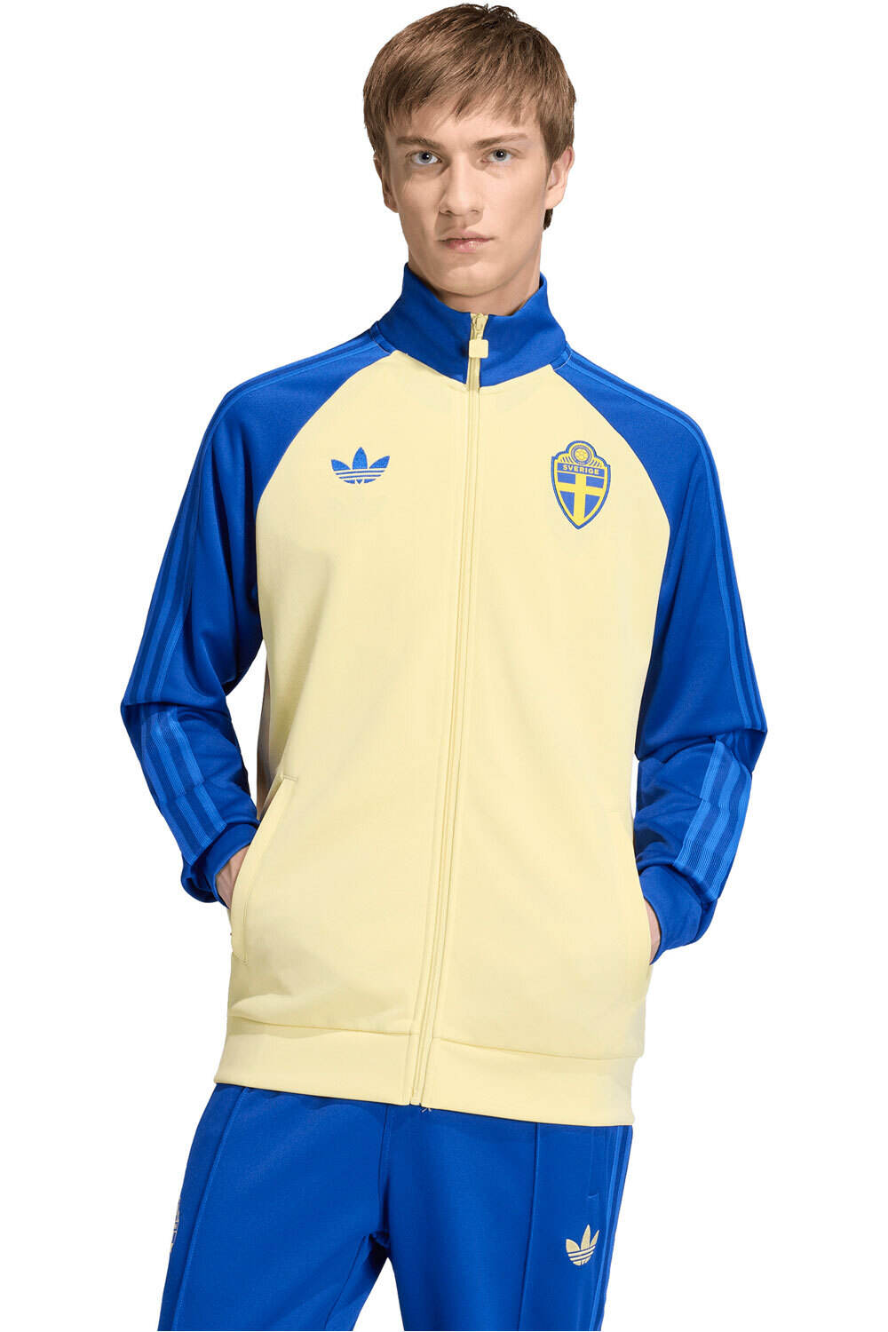 adidas sudadera entrenamiento fútbol SWEDEN ORIGINALS vista frontal