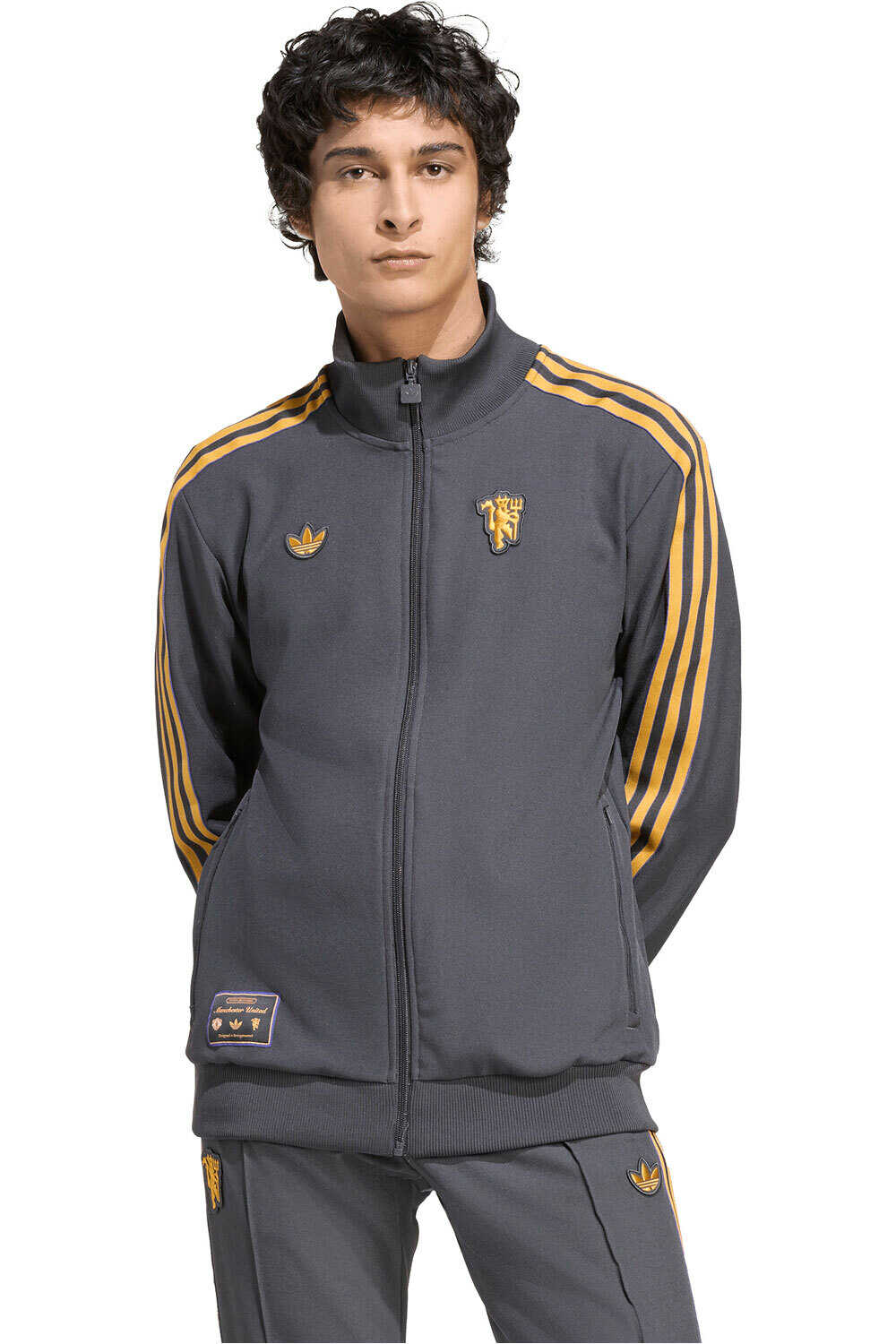 adidas sudadera entrenamiento fútbol TERRACE ICONSL MANCHESTER U vista frontal