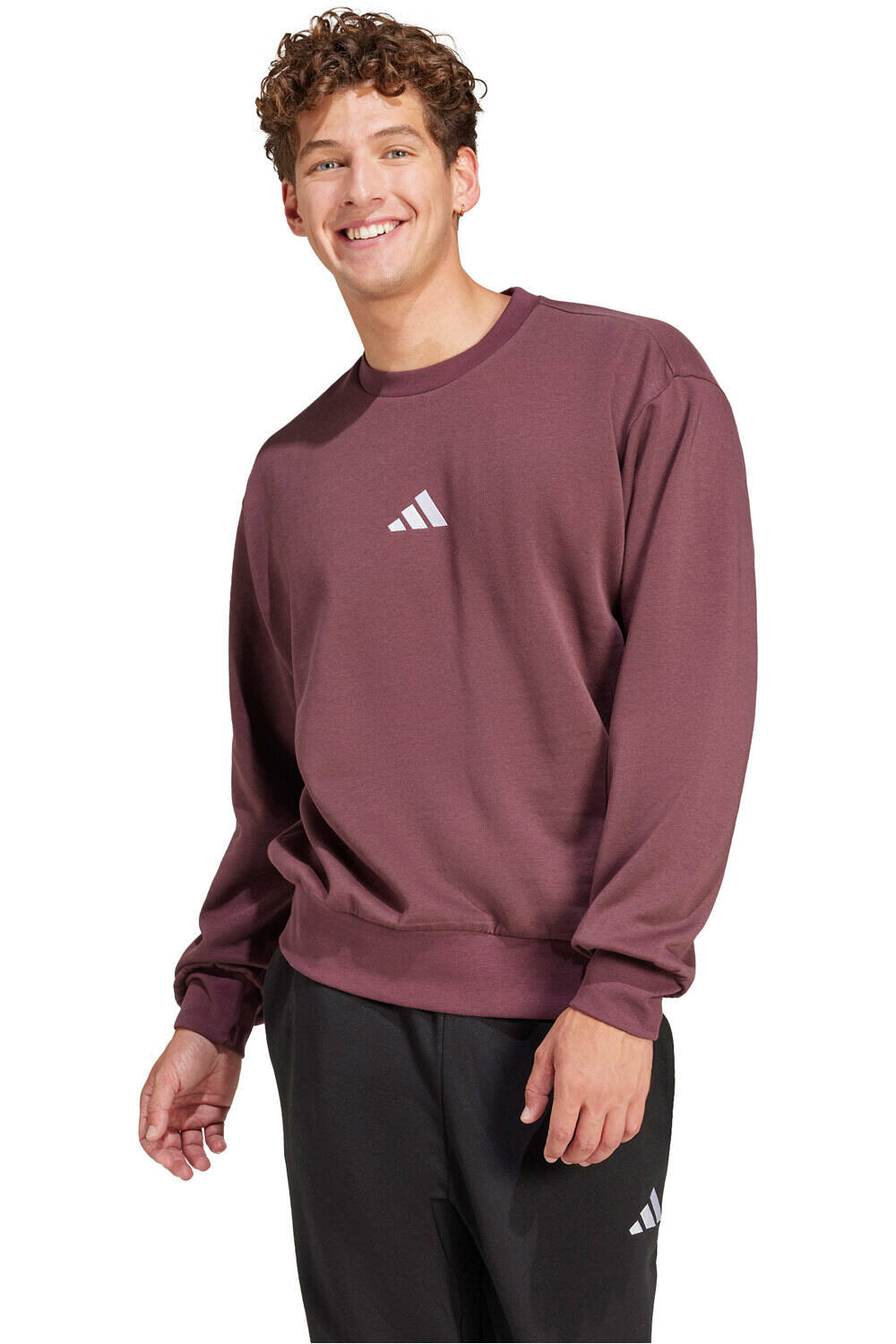 adidas sudadera hombre ESSENTIALS FEELCOZY FLEECE vista frontal