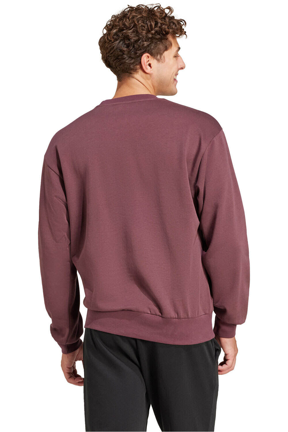 adidas sudadera hombre ESSENTIALS FEELCOZY FLEECE vista trasera